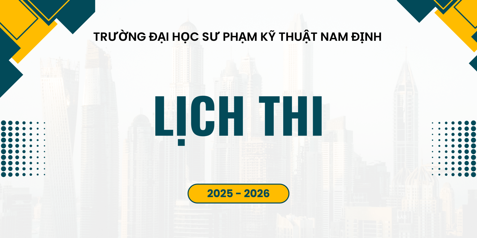 Lịch thi học kỳ I năm học 2025 - 2026 (Đợt 2) | Các lớp ĐHLT K19