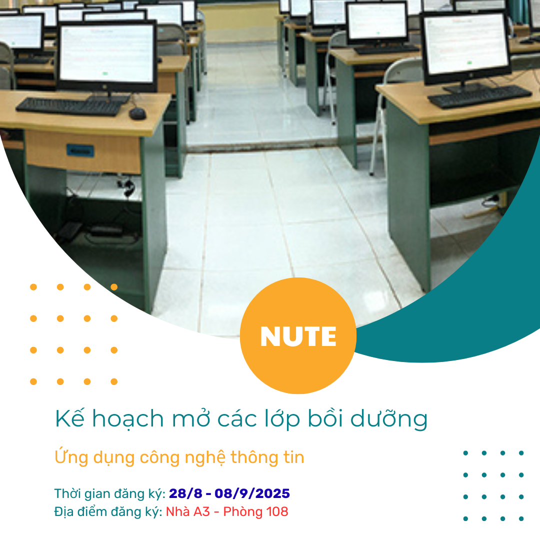 Kế hoạch mở các lớp bồi dưỡng Ứng dụng công nghệ thông tin đạt chuẩn đầu ra trình độ đại học - phần 1, đợt 2 năm 2025