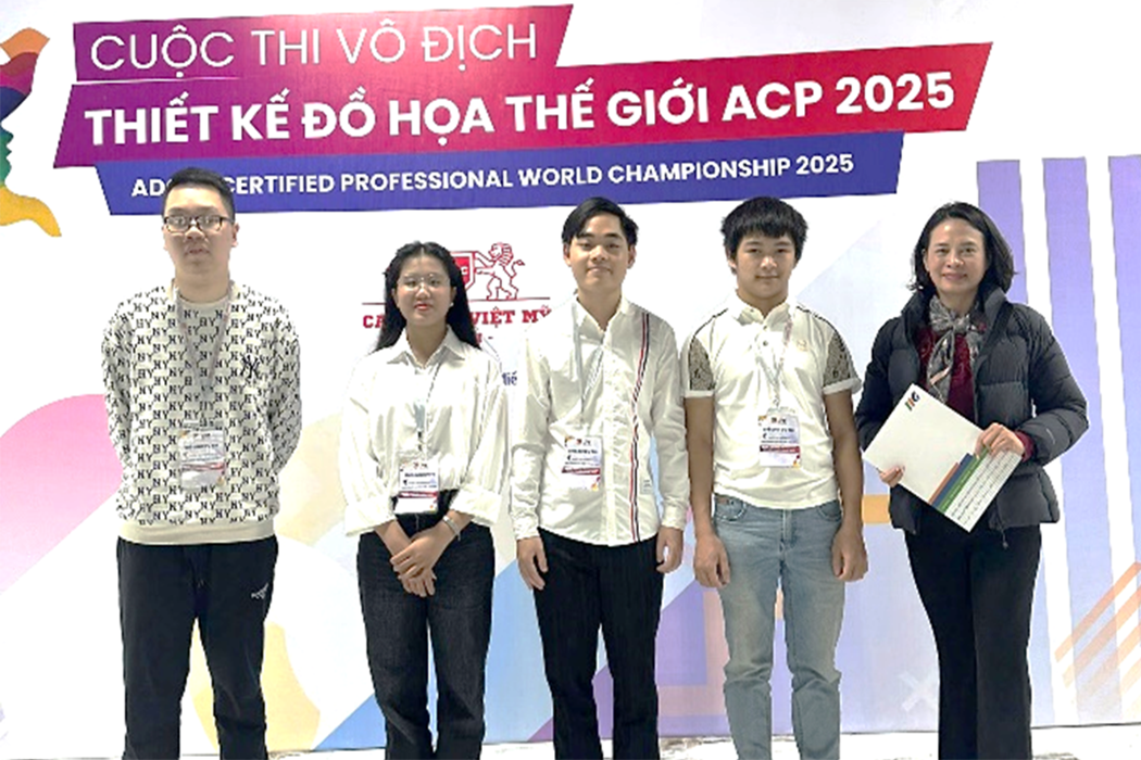 Sinh viên khoa Công nghệ thông tin Trường Đại học Sư phạm Kỹ thuật Nam Định tham gia cuộc thi vô địch thiết kế đồ họa thế giới – ACP 2025