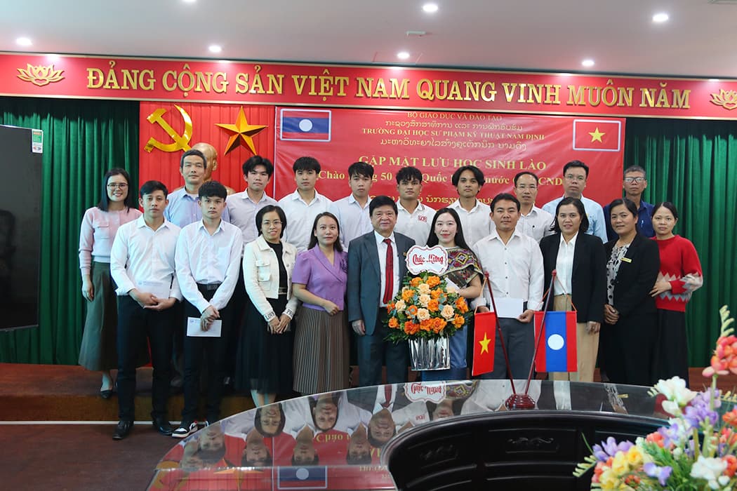 Strengthening Vietnam-Laos Friendship: NUTE Celebrates the 50th National Day of the Lao PDR