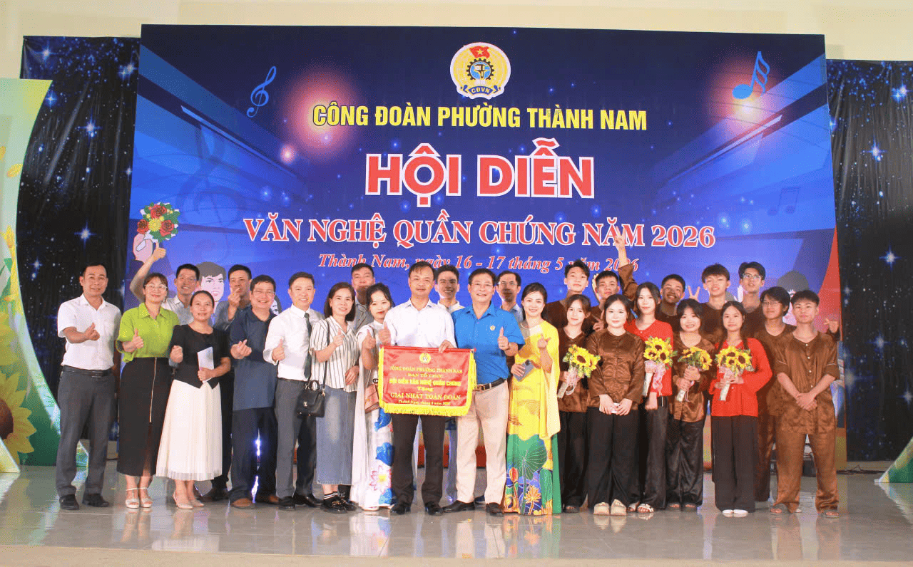 CÔNG ĐOÀN TRƯỜNG ĐẠI HỌC SƯ PHẠM KỸ THUẬT NAM ĐỊNH THAM GIA HỘI DIỄN VĂN NGHỆ QUẦN CHÚNG TRONG CNVCLĐ DO CÔNG ĐOÀN PHƯỜNG THÀNH NAM TỔ CHỨC NĂM 2026