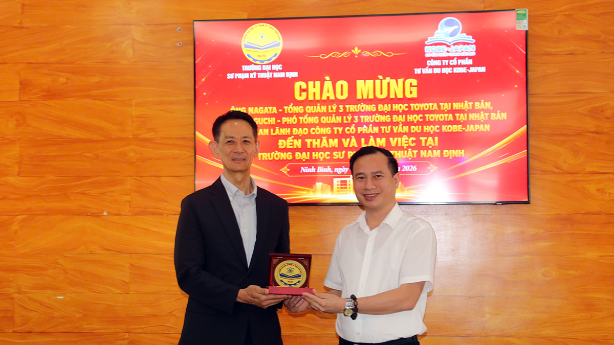 Trường Đại học Sư phạm Kỹ thuật Nam Định hợp tác cùng Hệ thống Đại học TOYOTA Nhật Bản