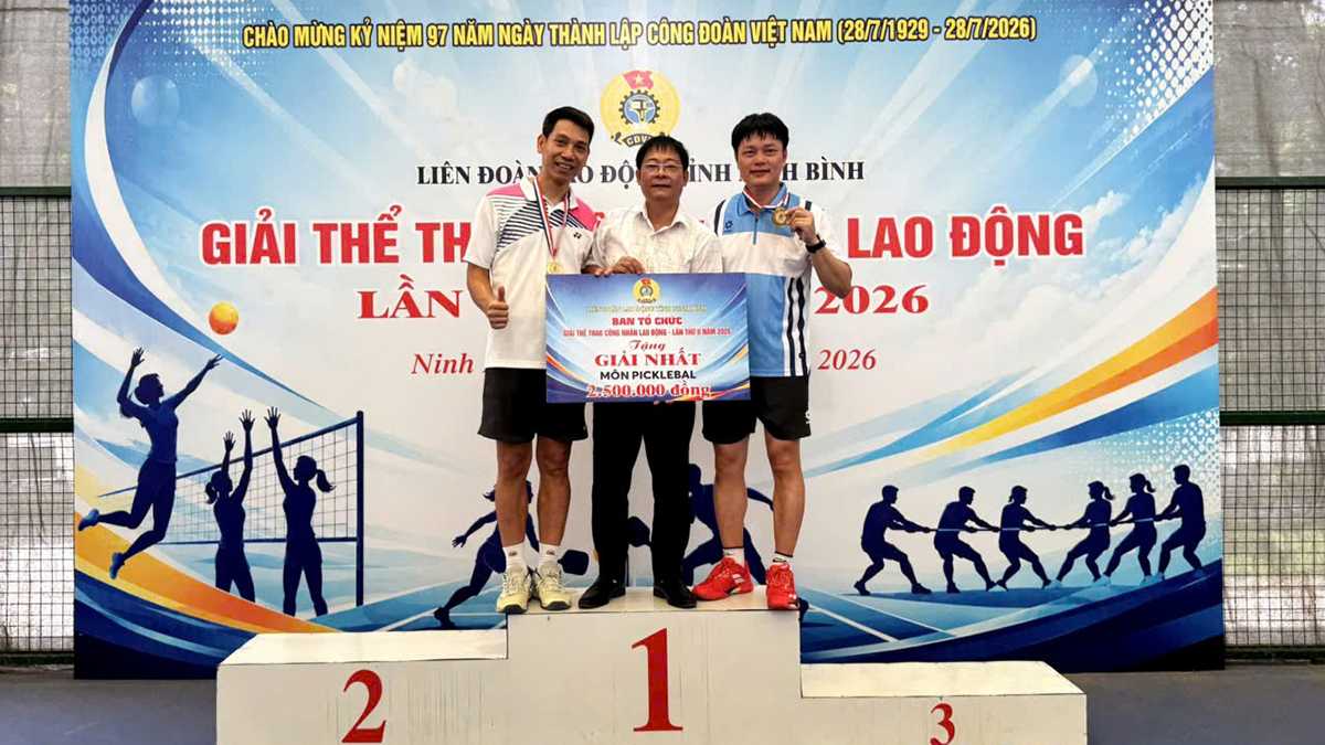 Giải thể thao CNLĐ Ninh Bình 2026: ĐH SPKT Nam Định đạt thành tích cao