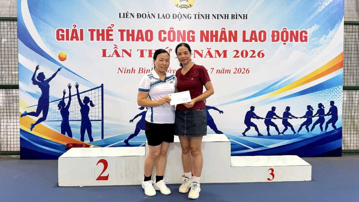 Giải thể thao CNLĐ Ninh Bình 2026: ĐH SPKT Nam Định đạt thành tích cao