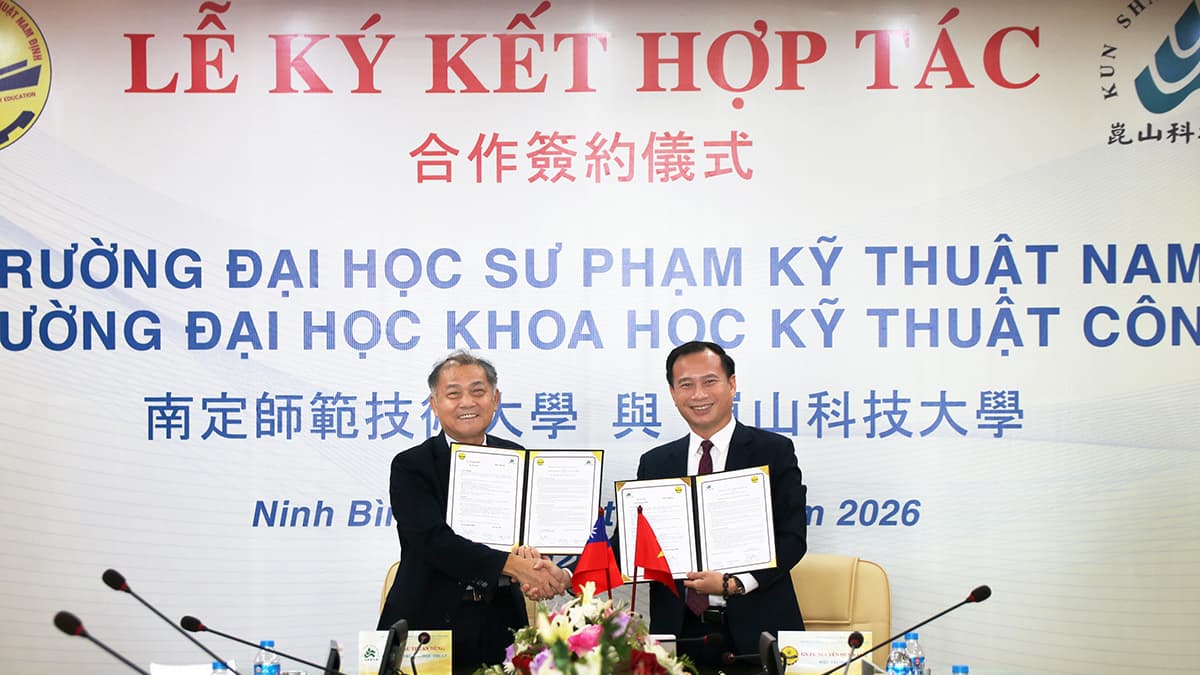 Trường Đại học Sư phạm Kỹ thuật Nam Định tăng cường hợp tác quốc tế, mở rộng cơ hội học tập và phát triển cho sinh viên